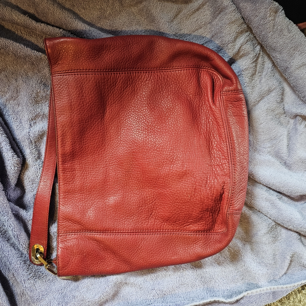 Micheal Kors Red Leather Shoulder Bag